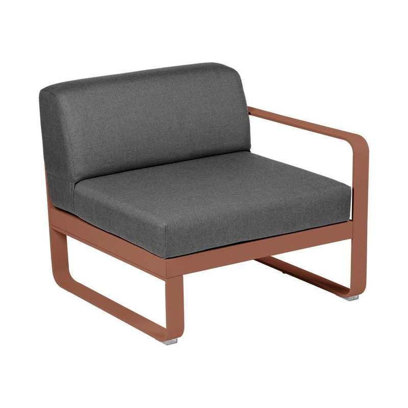Module droit BELLEVIE 1 place gris graphite