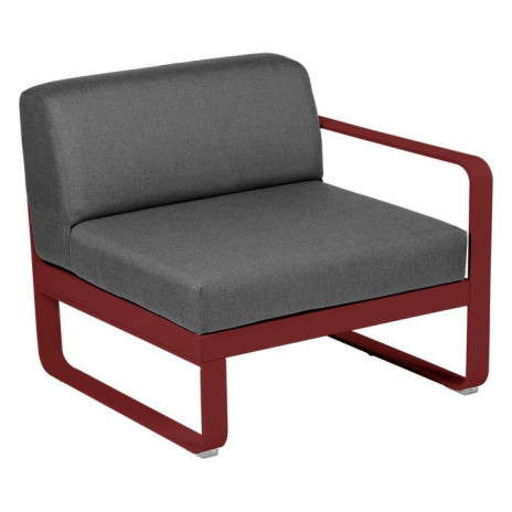 Module droit BELLEVIE 1 place gris graphite