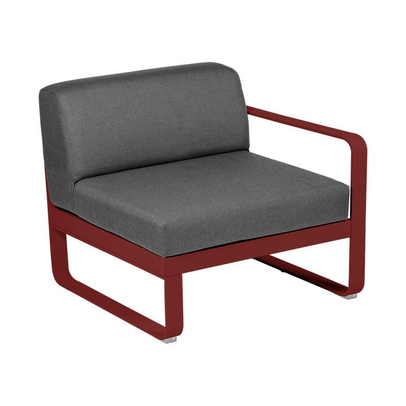 Module droit BELLEVIE 1 place gris graphite