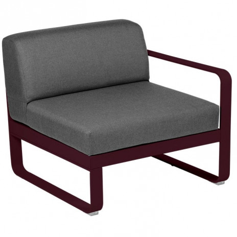 Module droit BELLEVIE 1 place gris graphite