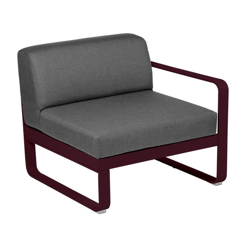 Module droit BELLEVIE 1 place gris graphite