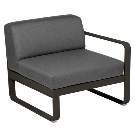 Module droit BELLEVIE 1 place gris graphite