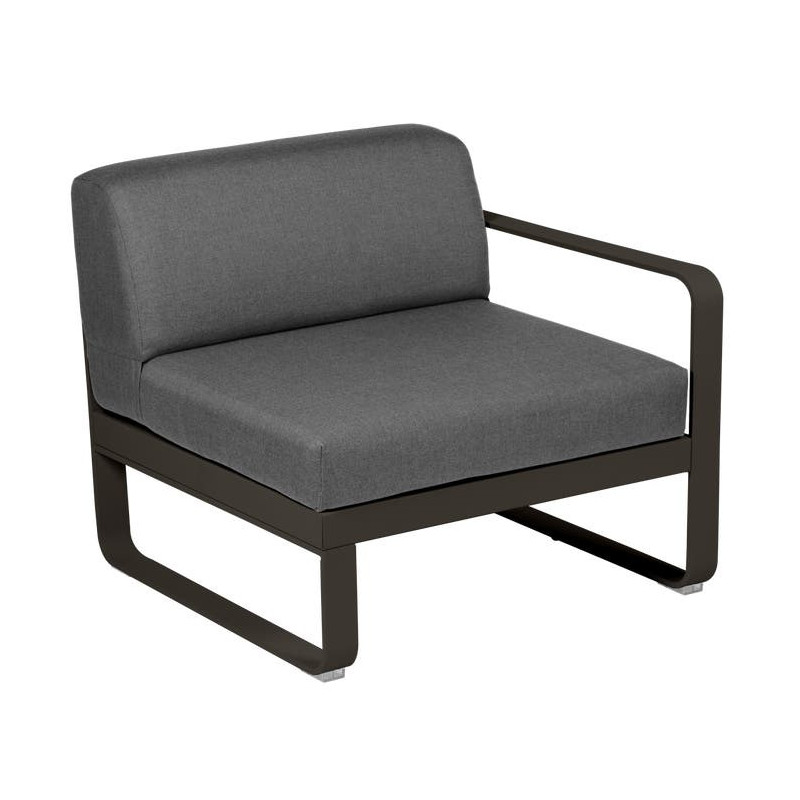 Module droit BELLEVIE 1 place gris graphite