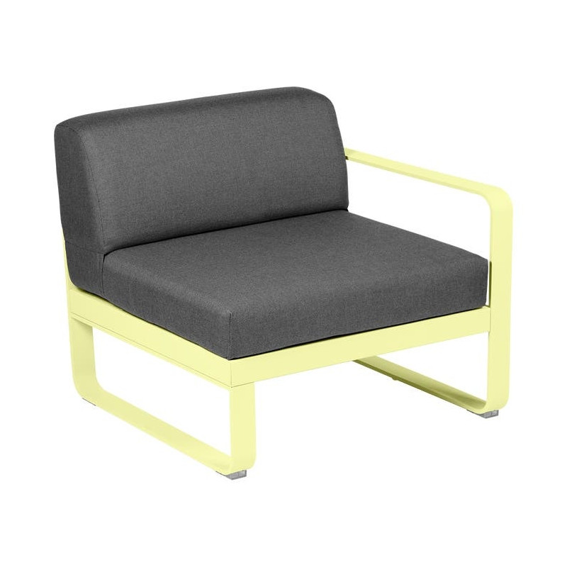 Module droit BELLEVIE 1 place gris graphite