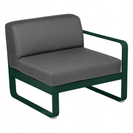 Module droit BELLEVIE 1 place gris graphite