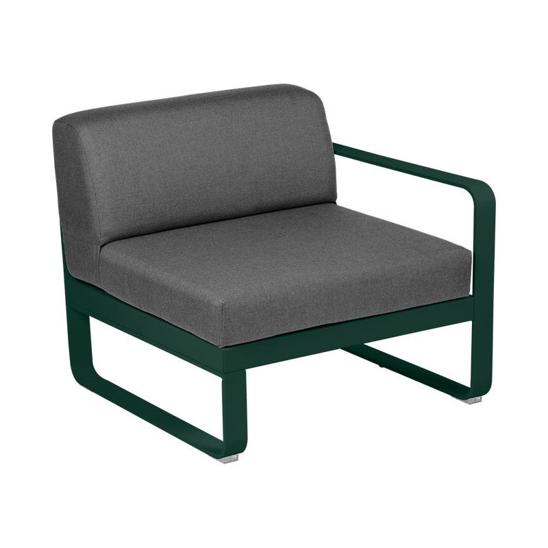 Module droit BELLEVIE 1 place gris graphite