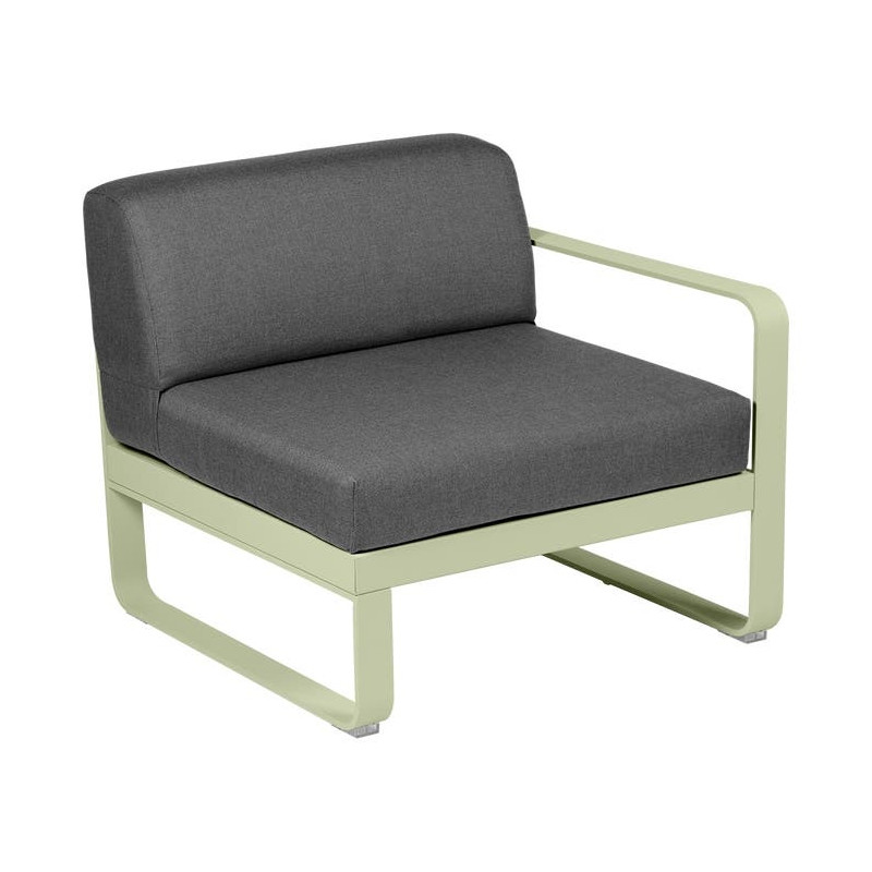 Module droit BELLEVIE 1 place gris graphite