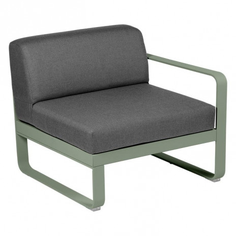 Module droit BELLEVIE 1 place gris graphite