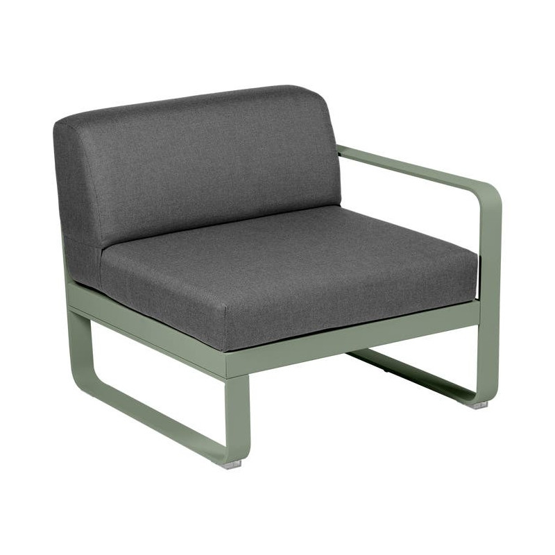 Module droit BELLEVIE 1 place gris graphite