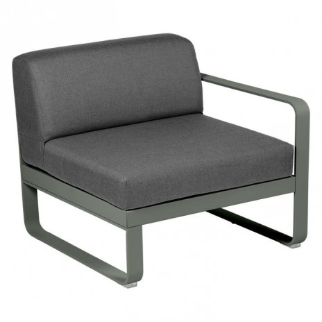 Module droit BELLEVIE 1 place gris graphite
