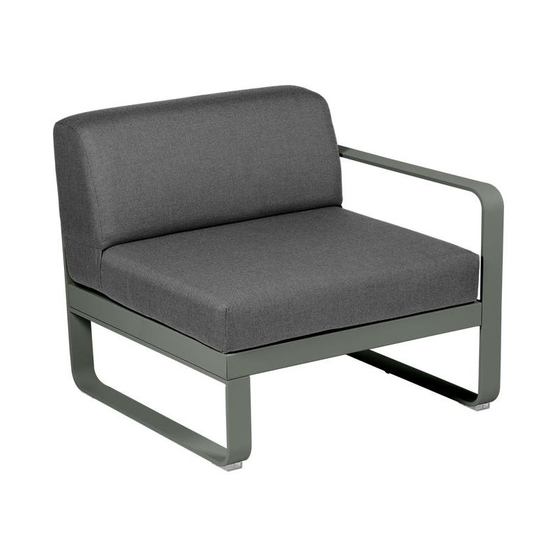 Module droit BELLEVIE 1 place gris graphite