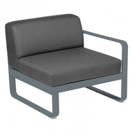Module droit BELLEVIE 1 place gris graphite