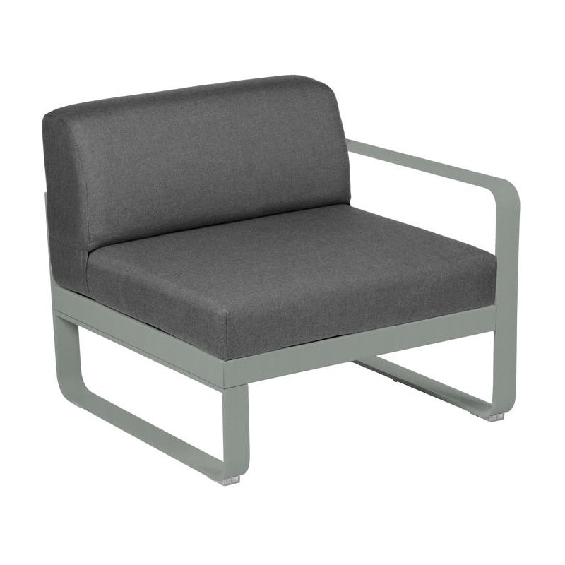 Module droit BELLEVIE 1 place gris graphite
