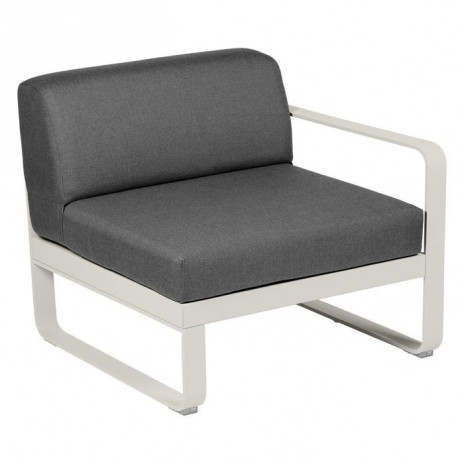 Module droit BELLEVIE 1 place gris graphite