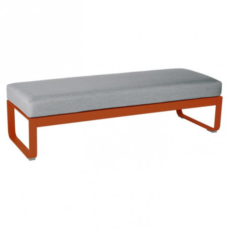 BANQUETTE 2 PLACES BELLEVIE gris flanelle