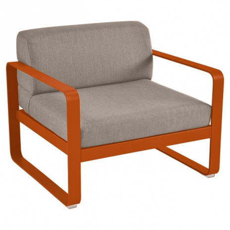 Fauteuil BELLEVIE taupe grisé