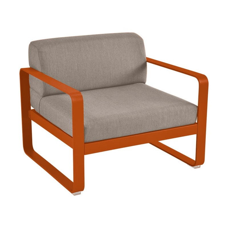 Fauteuil BELLEVIE taupe grisé