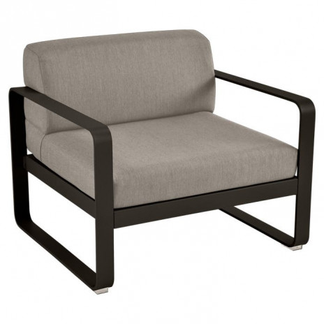 Fauteuil BELLEVIE taupe grisé