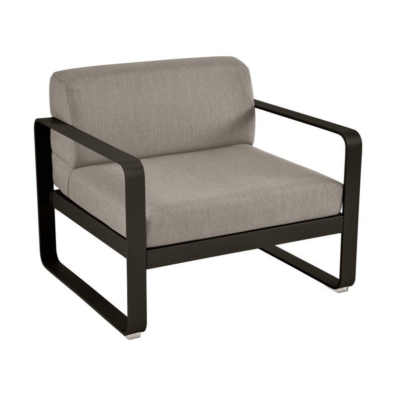 Fauteuil BELLEVIE taupe grisé