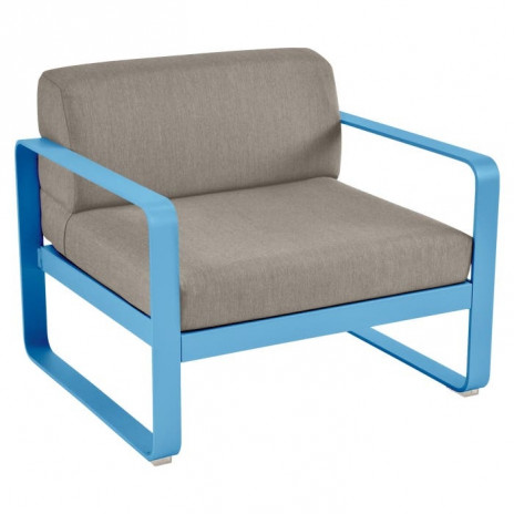 Fauteuil BELLEVIE taupe grisé