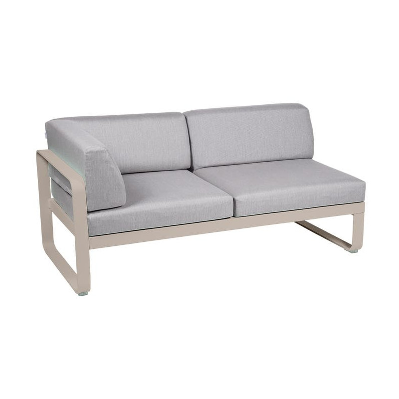 Module d'angle Gauche 2 Places Bellevie gris flanelle