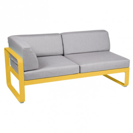 Module d'angle Gauche 2 Places Bellevie gris flanelle