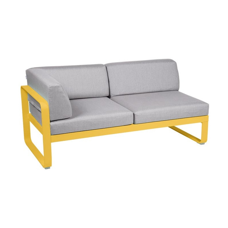 Module d'angle Gauche 2 Places Bellevie gris flanelle