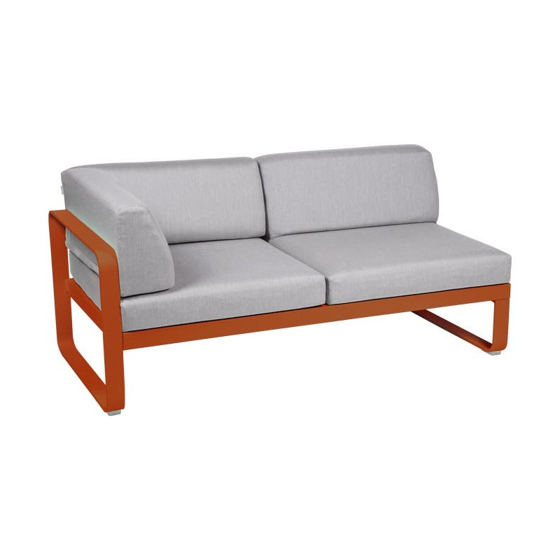 Module d'angle Gauche 2 Places Bellevie gris flanelle