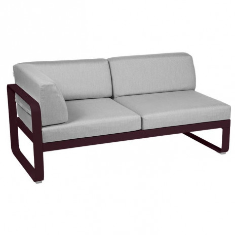 Module d'angle Gauche 2 Places Bellevie gris flanelle