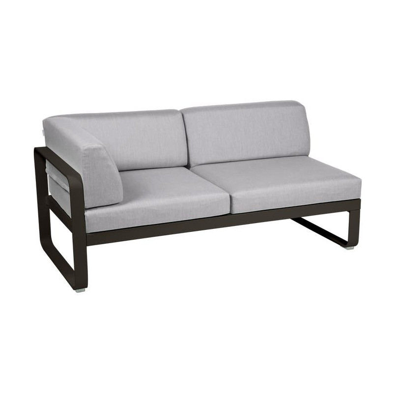 Module d'angle Gauche 2 Places Bellevie gris flanelle