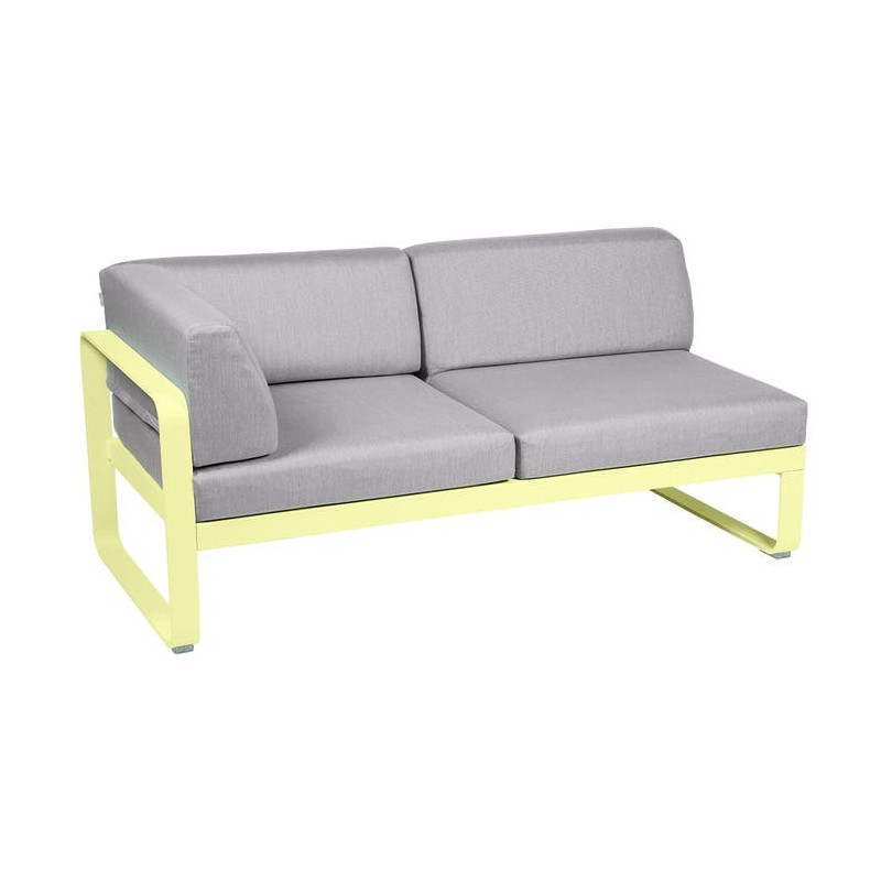 Module d'angle Gauche 2 Places Bellevie gris flanelle