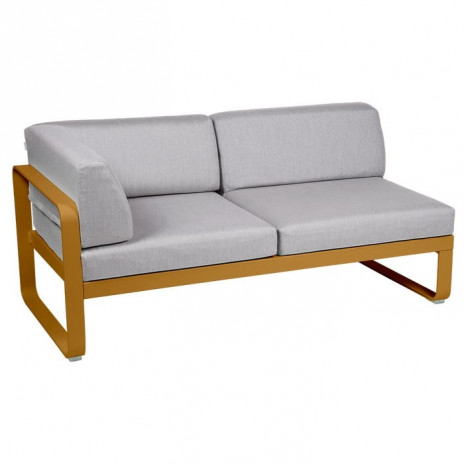 Module d'angle Gauche 2 Places Bellevie gris flanelle