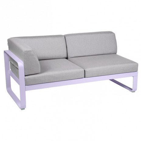 Module d'angle Gauche 2 Places Bellevie gris flanelle