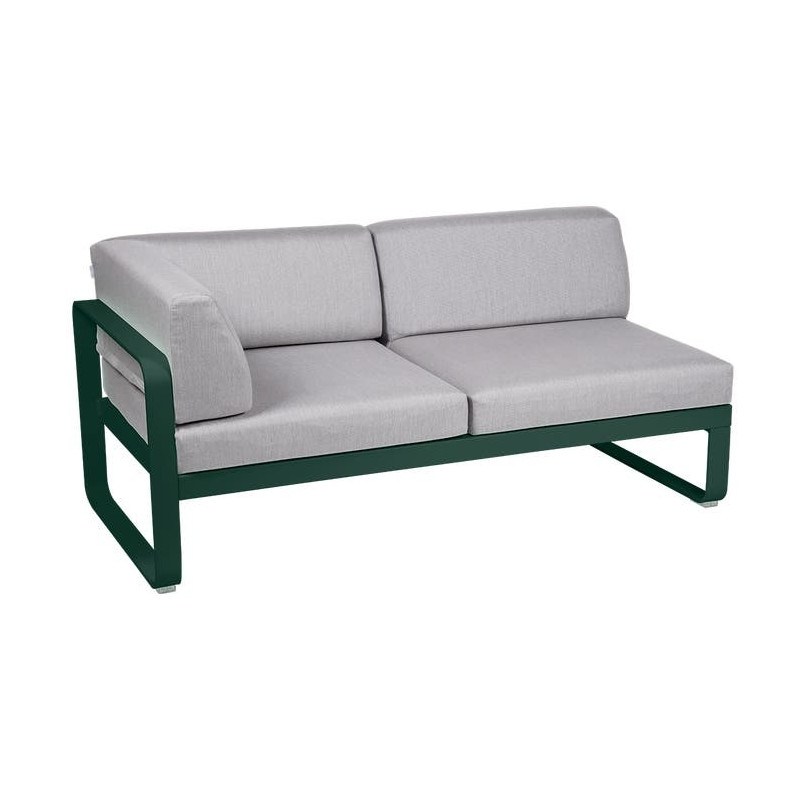Module d'angle Gauche 2 Places Bellevie gris flanelle