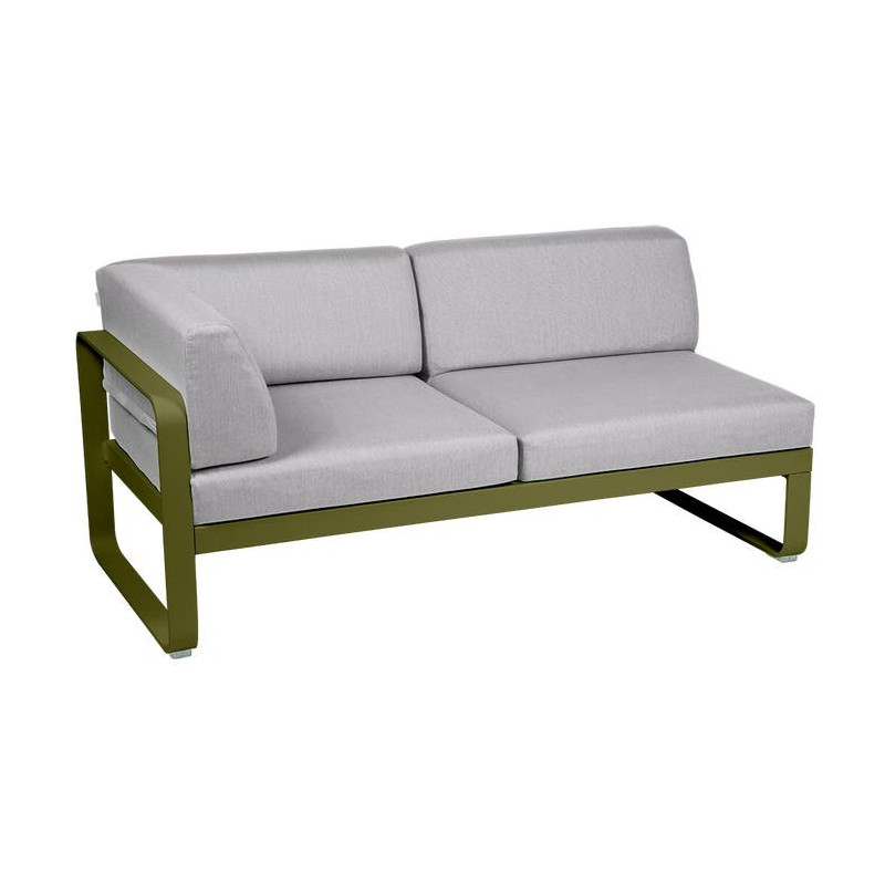 Module d'angle Gauche 2 Places Bellevie gris flanelle