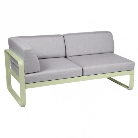 Module d'angle Gauche 2 Places Bellevie gris flanelle