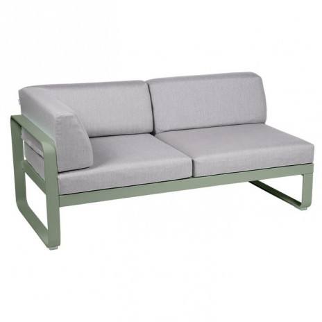 Module d'angle Gauche 2 Places Bellevie gris flanelle