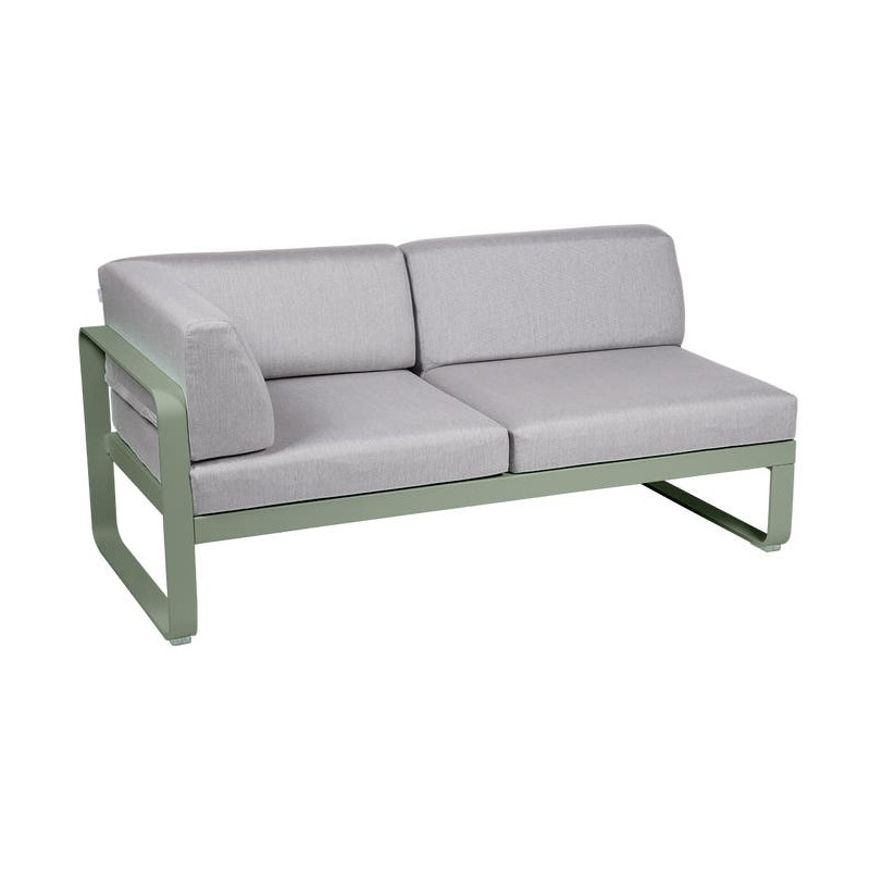 Module d'angle Gauche 2 Places Bellevie gris flanelle