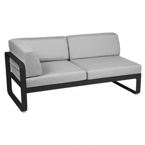 Module d'angle Gauche 2 Places Bellevie gris flanelle