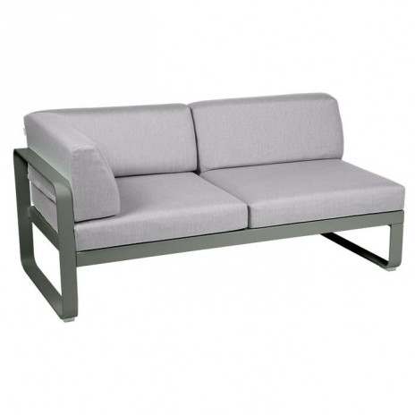 Module d'angle Gauche 2 Places Bellevie gris flanelle
