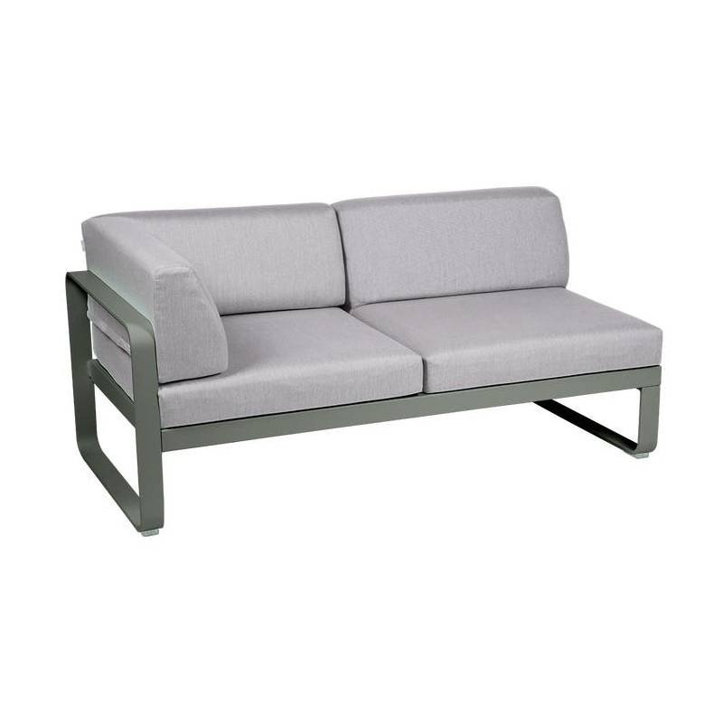 Module d'angle Gauche 2 Places Bellevie gris flanelle