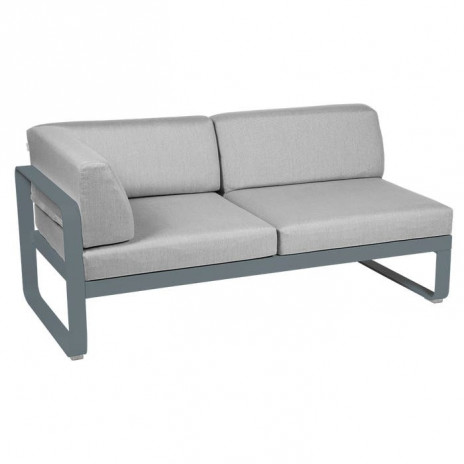 Module d'angle Gauche 2 Places Bellevie gris flanelle
