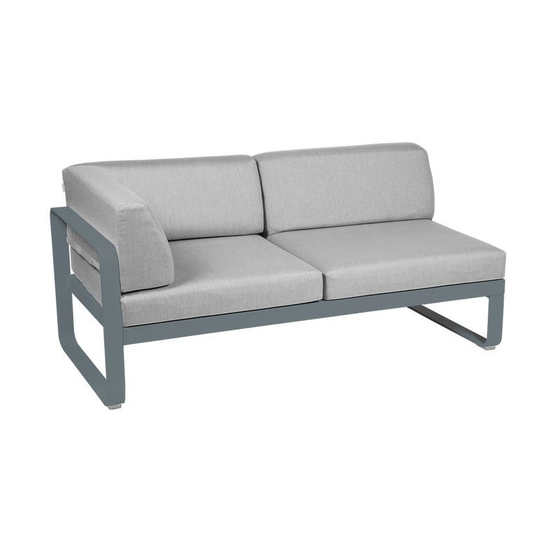 Module d'angle Gauche 2 Places Bellevie gris flanelle