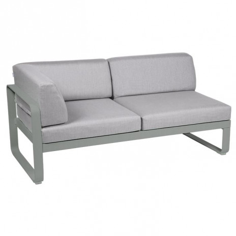 Module d'angle Gauche 2 Places Bellevie gris flanelle
