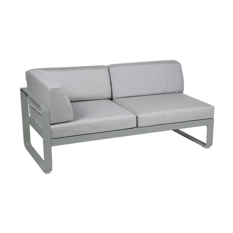 Module d'angle Gauche 2 Places Bellevie gris flanelle
