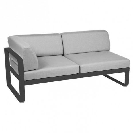 Module d'angle Gauche 2 Places Bellevie gris flanelle