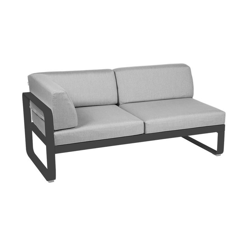 Module d'angle Gauche 2 Places Bellevie gris flanelle