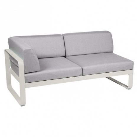 Module d'angle Gauche 2 Places Bellevie gris flanelle