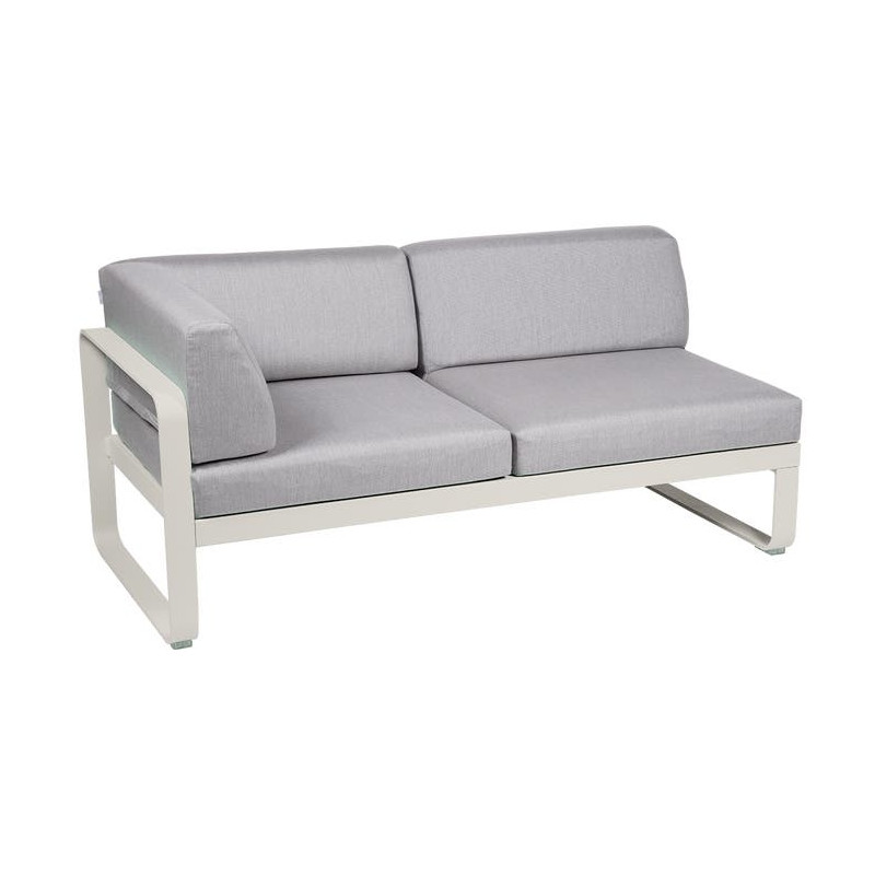 Module d'angle Gauche 2 Places Bellevie gris flanelle