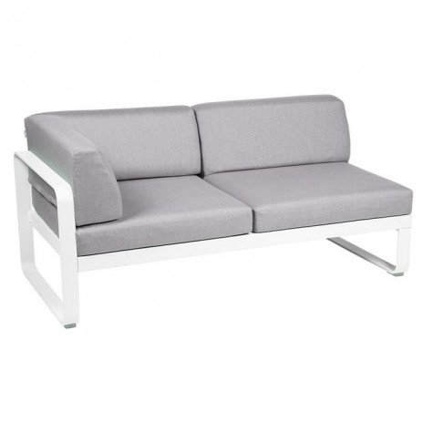 Module d'angle Gauche 2 Places Bellevie gris flanelle